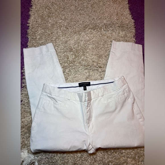 White Slim Fit Pants - Picture 2 of 5